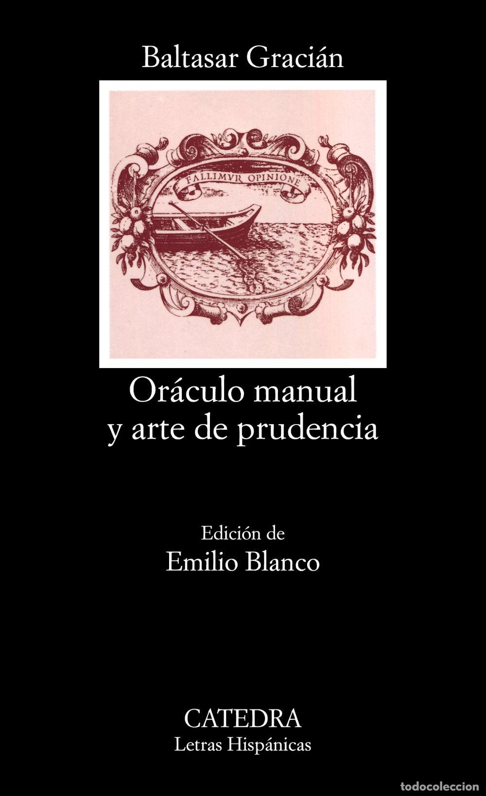Libros de segunda mano: Or&aacute;culo manual y arte de prudencia. - Graci&aacute;n, Baltasar.
