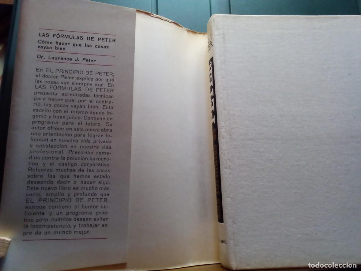 Libros de segunda mano: LAS F&Oacute;RMULAS DE PETER DE DR. LAURENCE J. PETER. - Foto 2