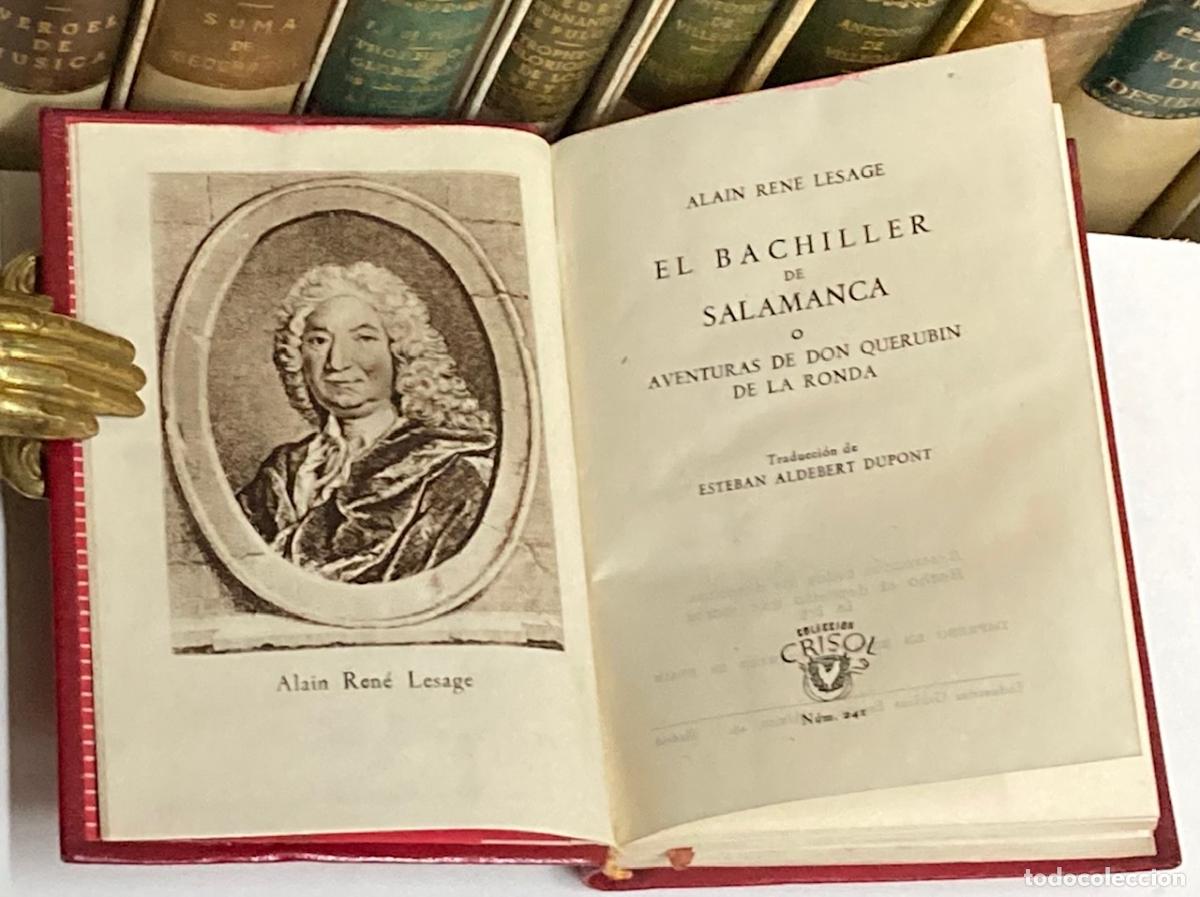 Libros de segunda mano: A&Ntilde;O 1948 - EL BACHILLER DE SALAMANCA POR LE SAGE - AGUILAR COLECCI&Oacute;N CRISOL N&ordm; 241 - 1&ordf; EDICI&Oacute;N