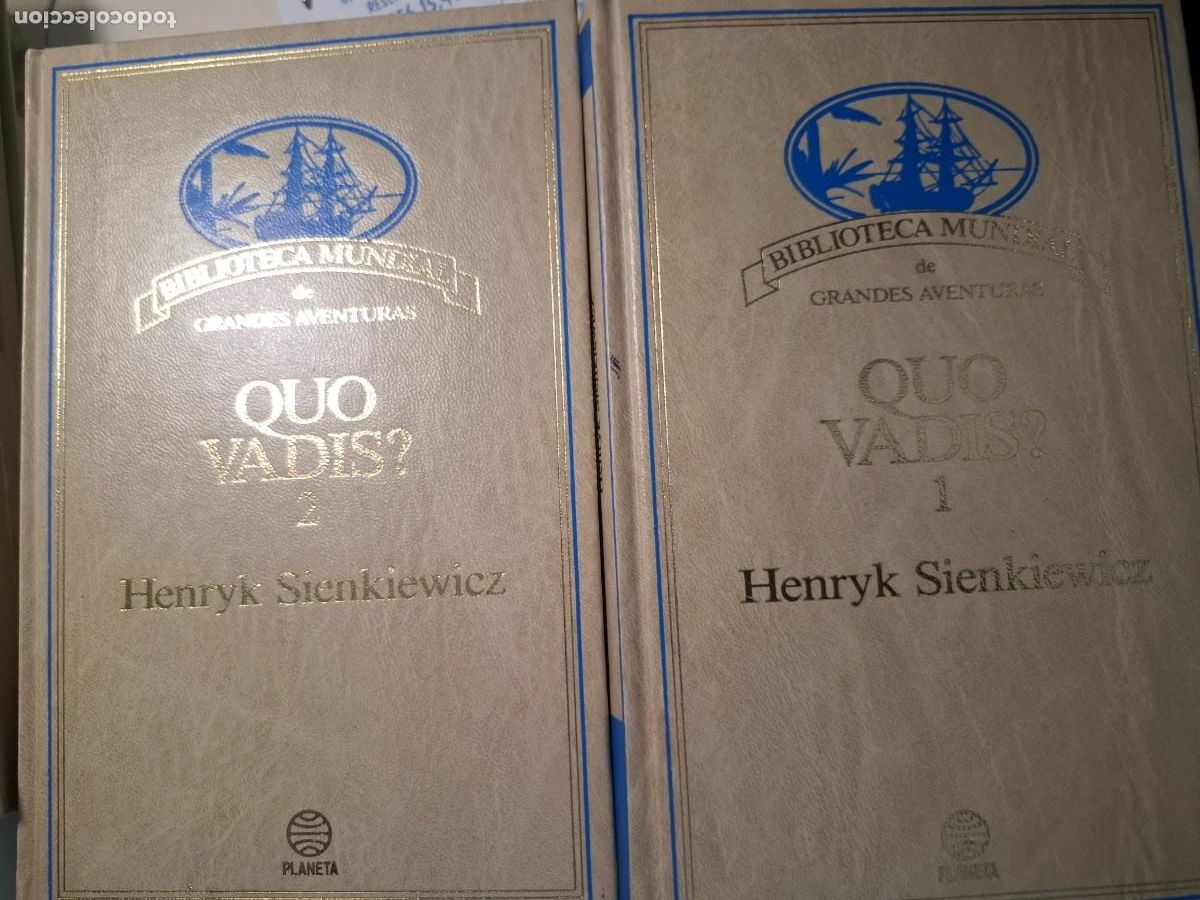 Livros em segunda m&atilde;o: Quo Vadis ? Henryne Sienkiewicz 1 y 2 dos libros