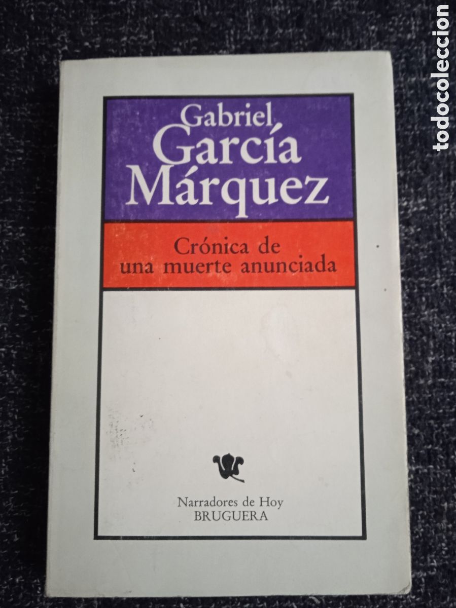 Libros de segunda mano: CRONICA DE UNA MUERTE ANUNCIADA / GABRIEL GARCIA MARQUEZ
