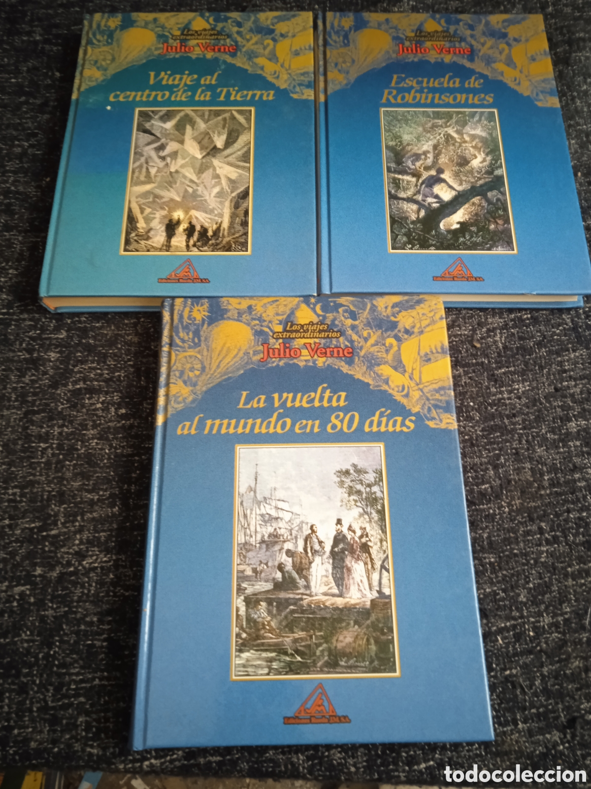 Libros de segunda mano: JULIO VERNE -LOTE DE 3 LIBROS -ED. EDICIONES RUEDA