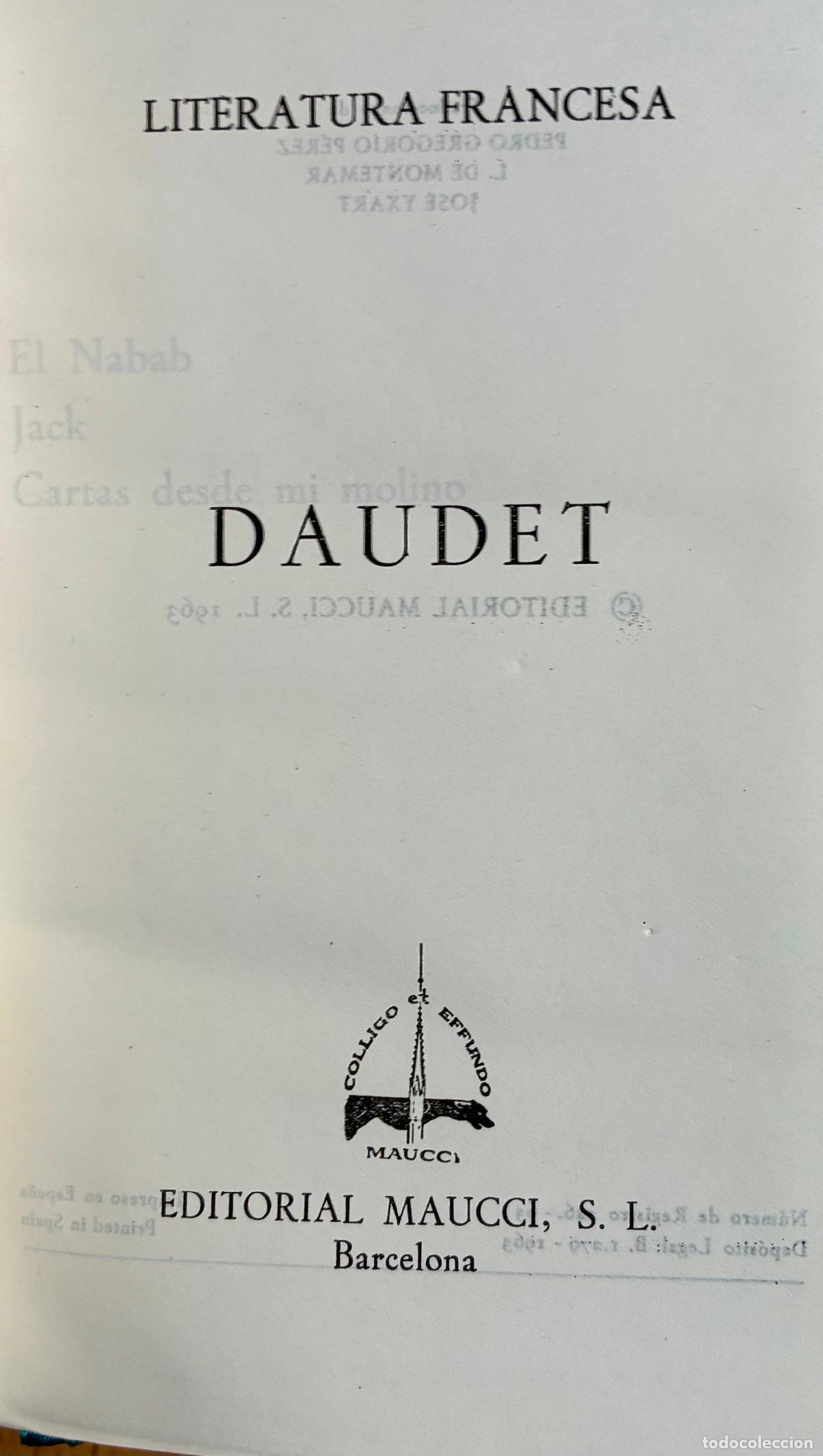 Libros de segunda mano: DAUDET, OBRAS ESTELARES, Novelas I, Gaucci