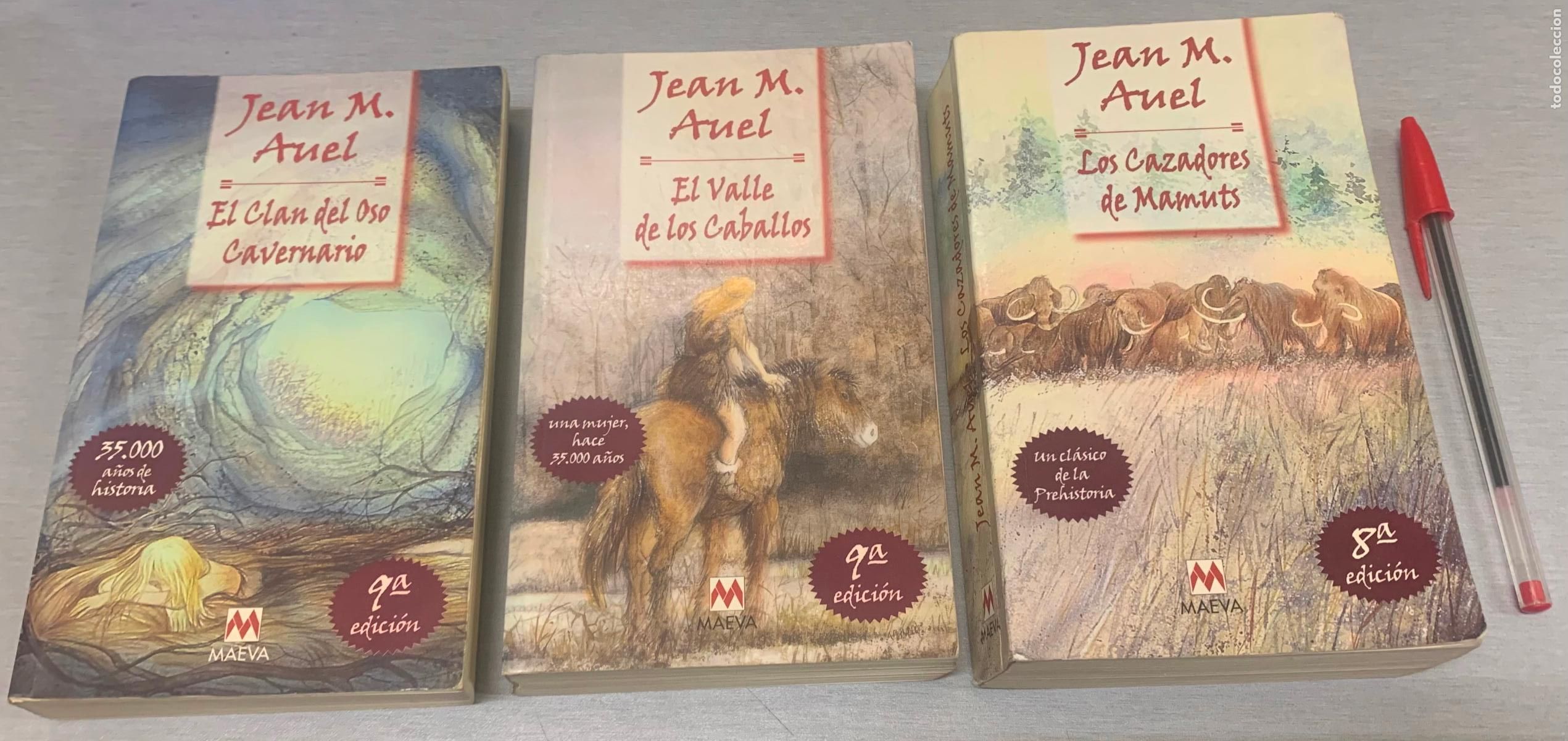 Livros em segunda m&atilde;o: EL CLAN DEL OSO CAVERNARIO, EL VALLE DE LOS CABALLOS, LOS CAZADORES DE MAMUTS / JEAN M. AUEL / MAEVA