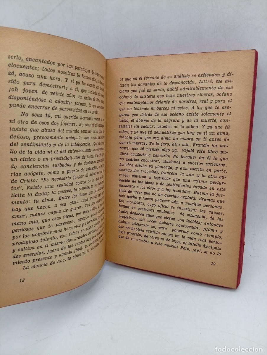 Libros de segunda mano: EL DISCIPULO. PAUL BOURGET. EDITORA ZIG-ZAG. 1944. PAGS: 302. - Foto 3