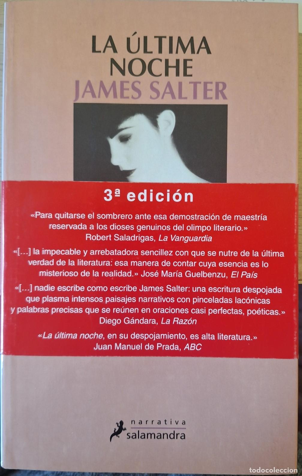 Libros de segunda mano: LA ULTIMA NOCHE. - SALTER, James.