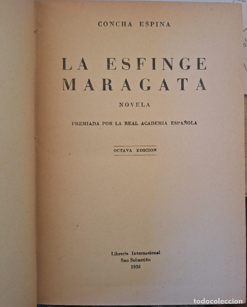 Second hand books: LA ESFINGE MARAGATA. - ESPINA, Concha.