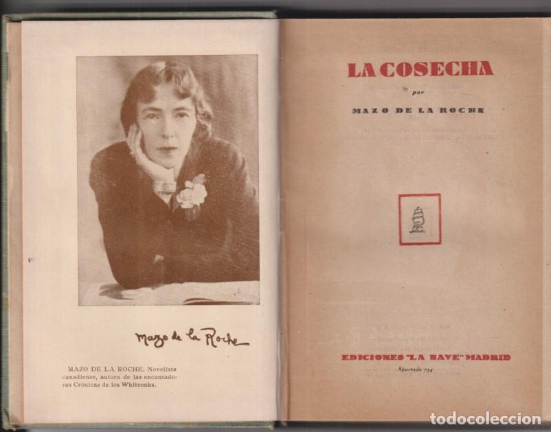 Libros de segunda mano: la cosecha por mazo de la roche. Ediciones la nave