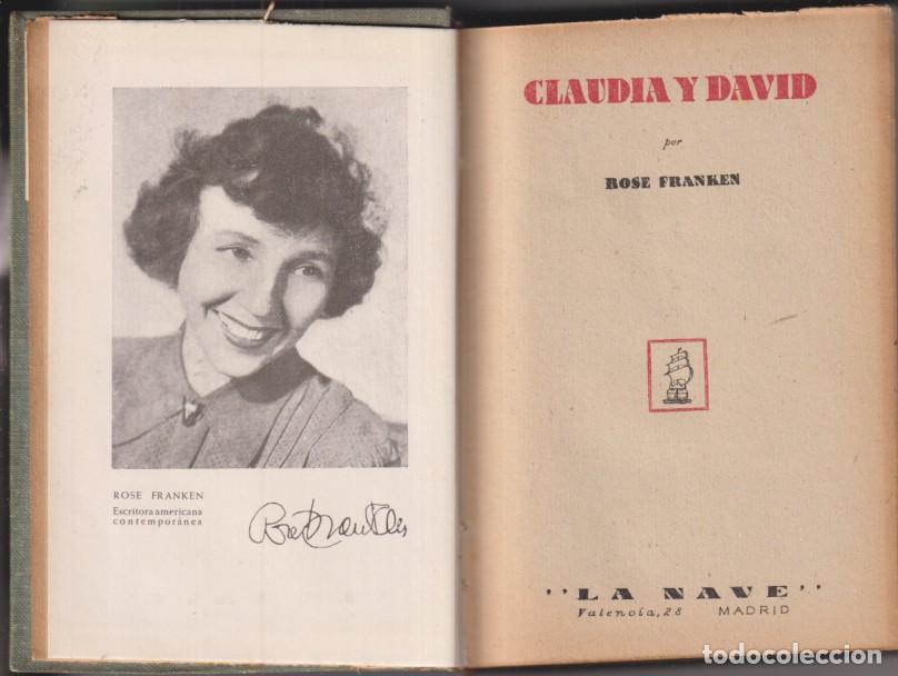 Libros de segunda mano: Claudia y David por Rose Franken. Editorial la nave