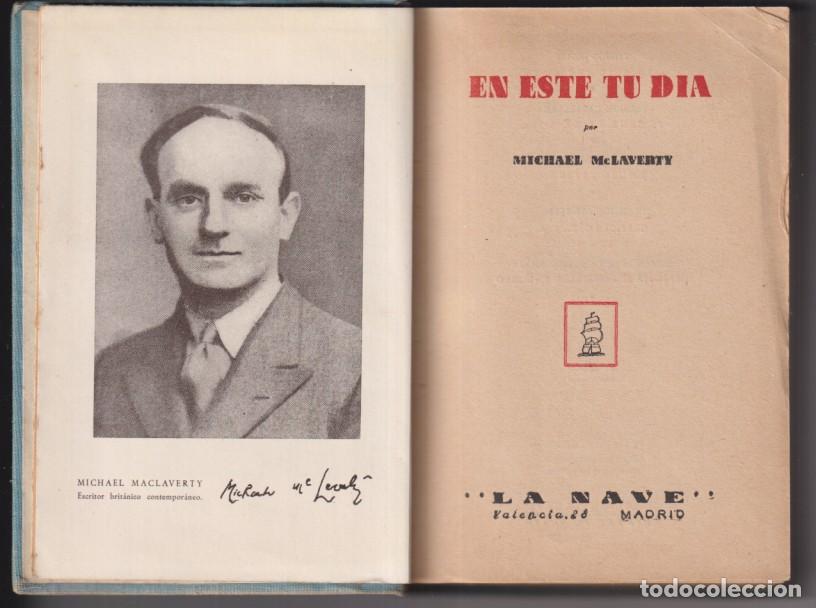 Libros de segunda mano: en este tu d&iacute;a por Michael Maclaverty. Ediciones la nave