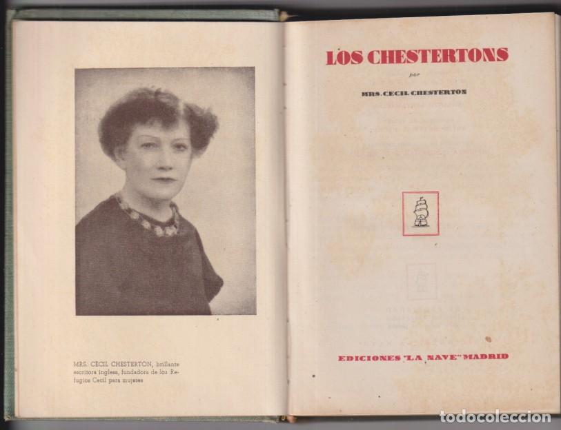 Libros de segunda mano: los chestertons por mrs. Cecil chestertons. Ediciones la nave