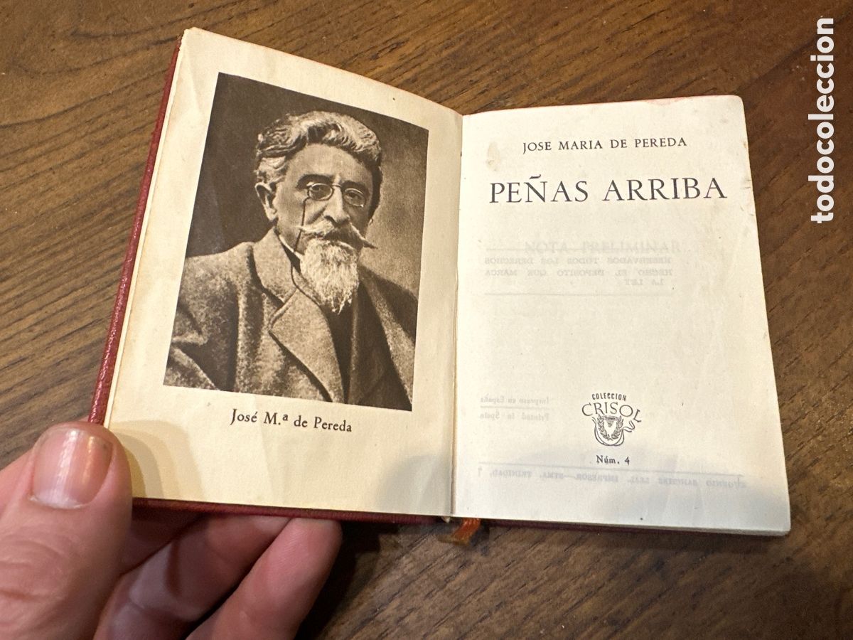 Libros de segunda mano: PE&Ntilde;AS ARRIBAS. JOSE MARIA DE PEREDA. M. AGUILAR EDITOR. COLECCION CRISOL N&ordm; 4.MADRID, 1944.