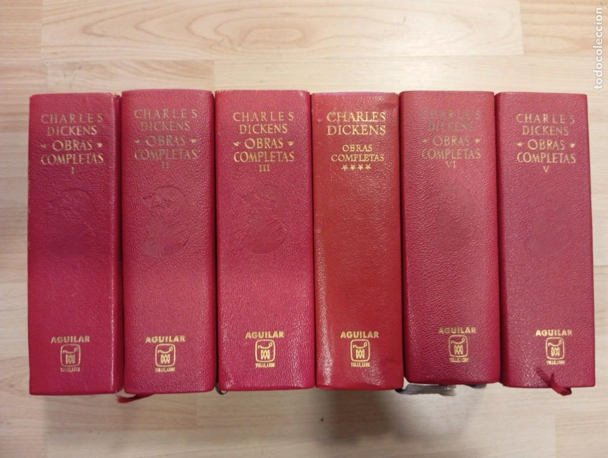 Libros de segunda mano: 'Charles Dickens. Obras completas'. 6 vol&uacute;menes. 1967