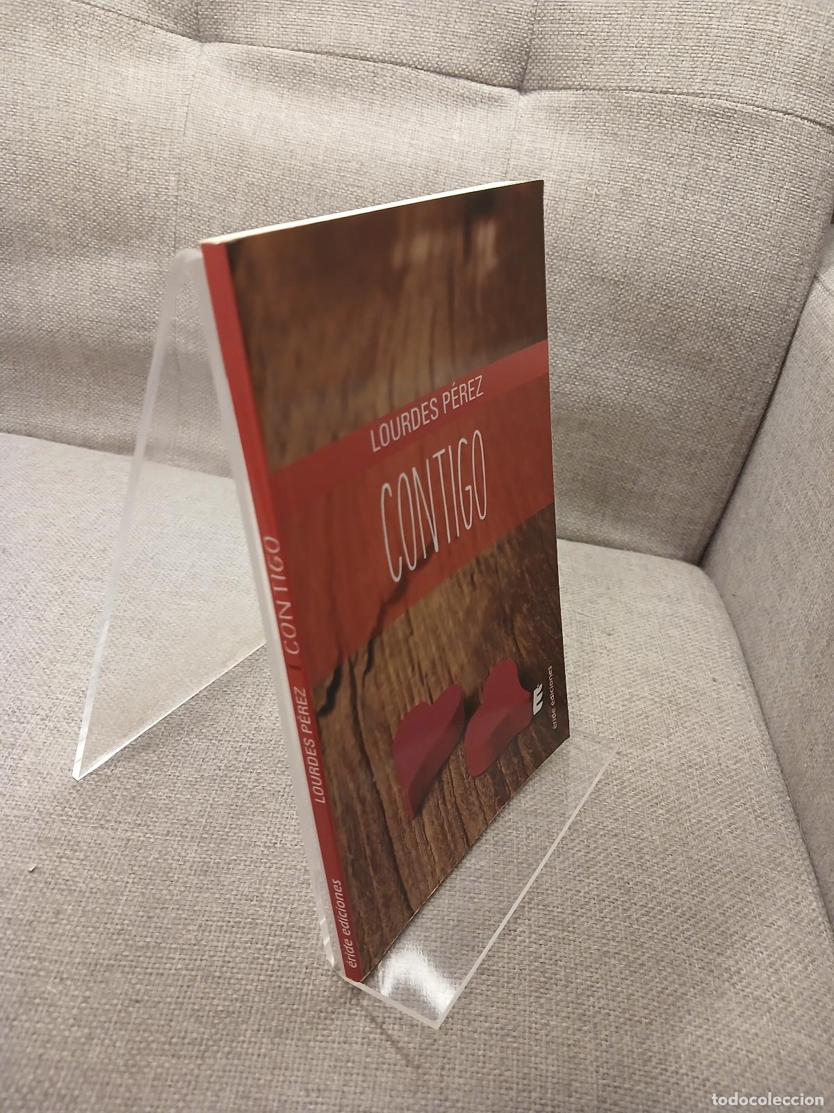 Libros de segunda mano: Contigo - Lourdes P&eacute;rez - Foto 2