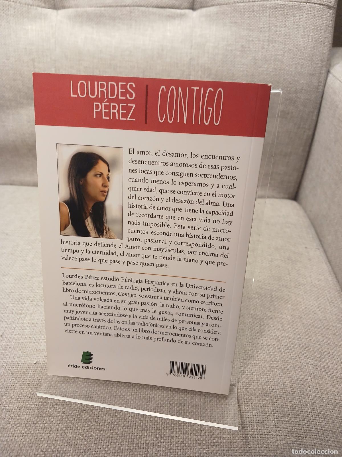 Libros de segunda mano: Contigo - Lourdes P&eacute;rez - Foto 3