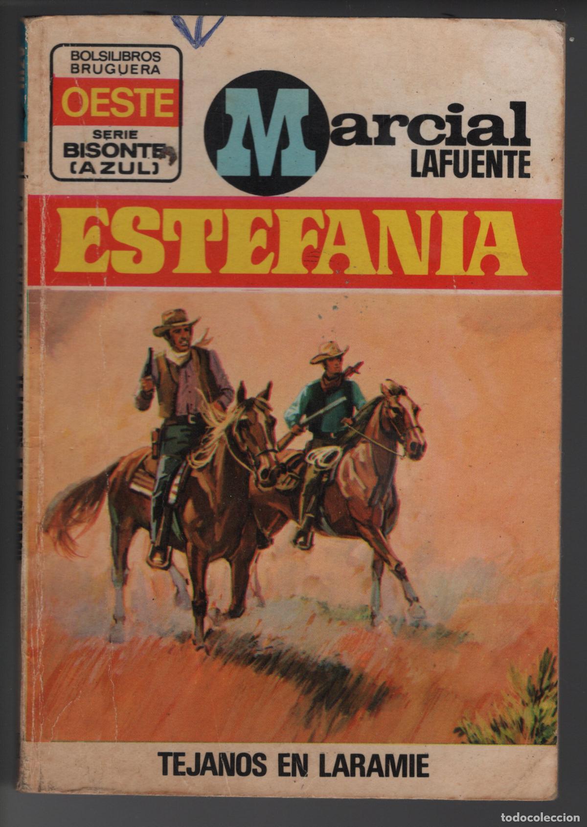 Libros de segunda mano: BISONTE AZUL 189 - TEJANOS EN LARAMIE - ESTEFAN&Iacute;A - BOLSILIBRO - ED. BRUGUERA