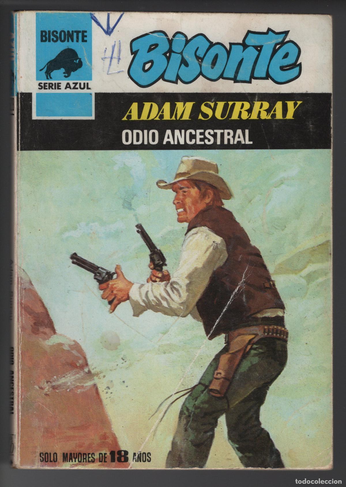 Libros de segunda mano: BISONTE AZUL 528 - ODIO ANCESTRAL - ADAM SURRAY - BOLSILIBRO - ED. BRUGUERA