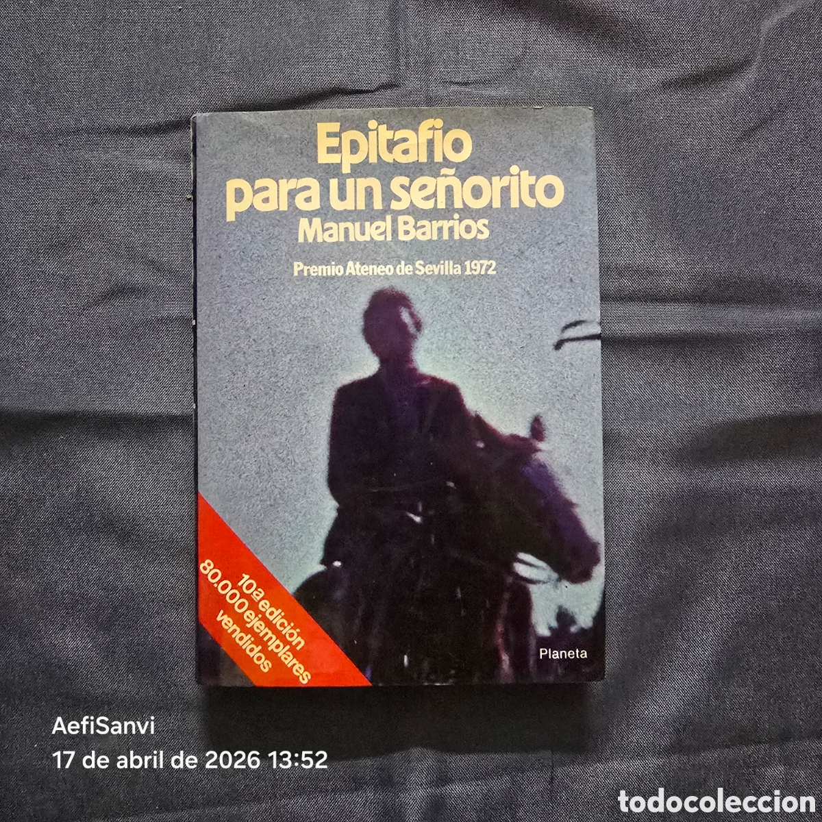 Libros de segunda mano: EPITAFIO PARA UN SE&Ntilde;ORITO (MANUEL BARRIOS) (PREMIO ATENEO DE SEVILLA 1972)