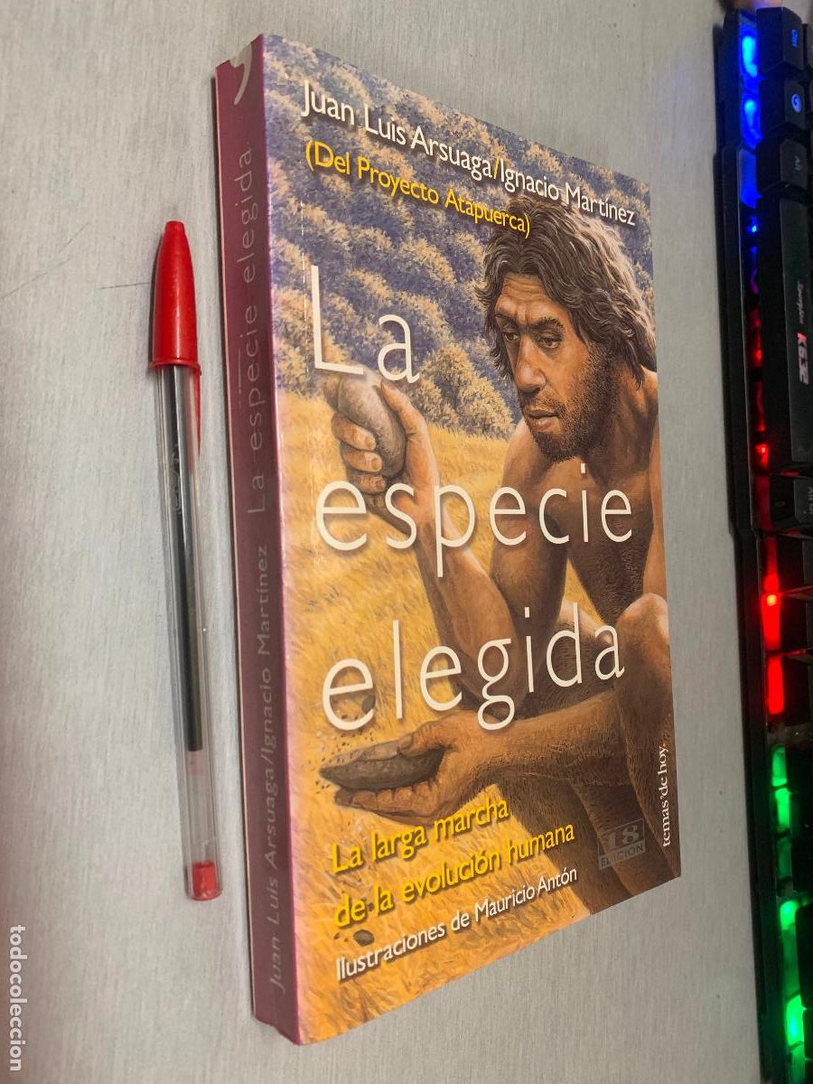 Libros de segunda mano: LA ESPECIE ELEGIDA / JUAN LUIS ARSUAGA, IGNACIO MART&Iacute;NEZ / TEMAS DE HOY 1999