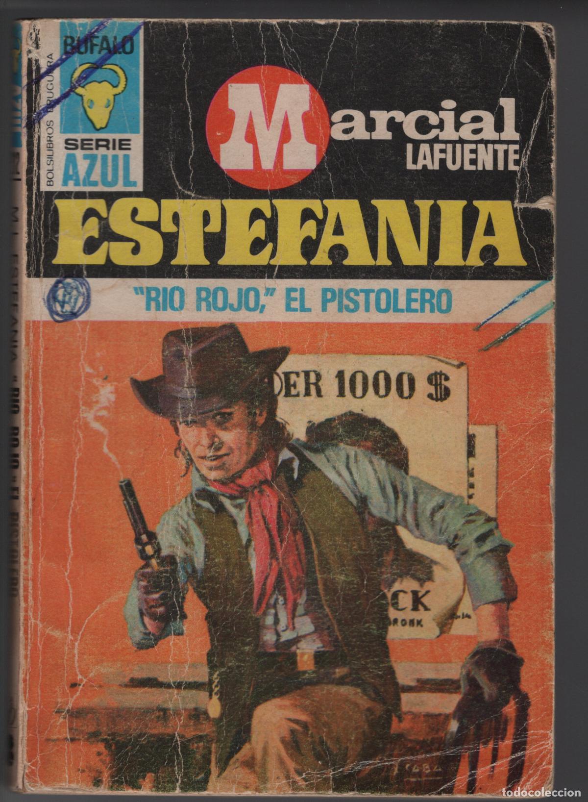Libros de segunda mano: BUFALO AZUL 212 - RIO ROJO, EL PISTOLERO - ESTEFAN&Iacute;A - BOLSILIBRO - ED. BRUGUERA
