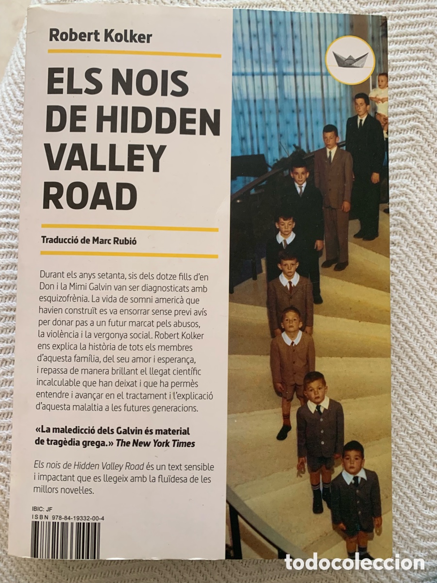Libros de segunda mano: ELS NOIS DE HIDDEN VALLEY ROAD KOLKER, ROBERT