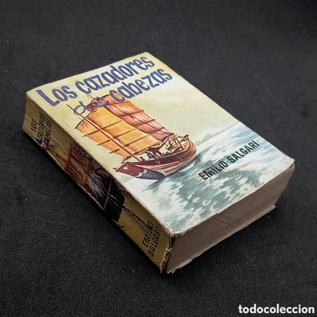 Libros de segunda mano: ENCICLOPEDIA PULGA N&ordm; 177 - EMILIO SALGARI - LOS CAZADORES DE CABEZAS