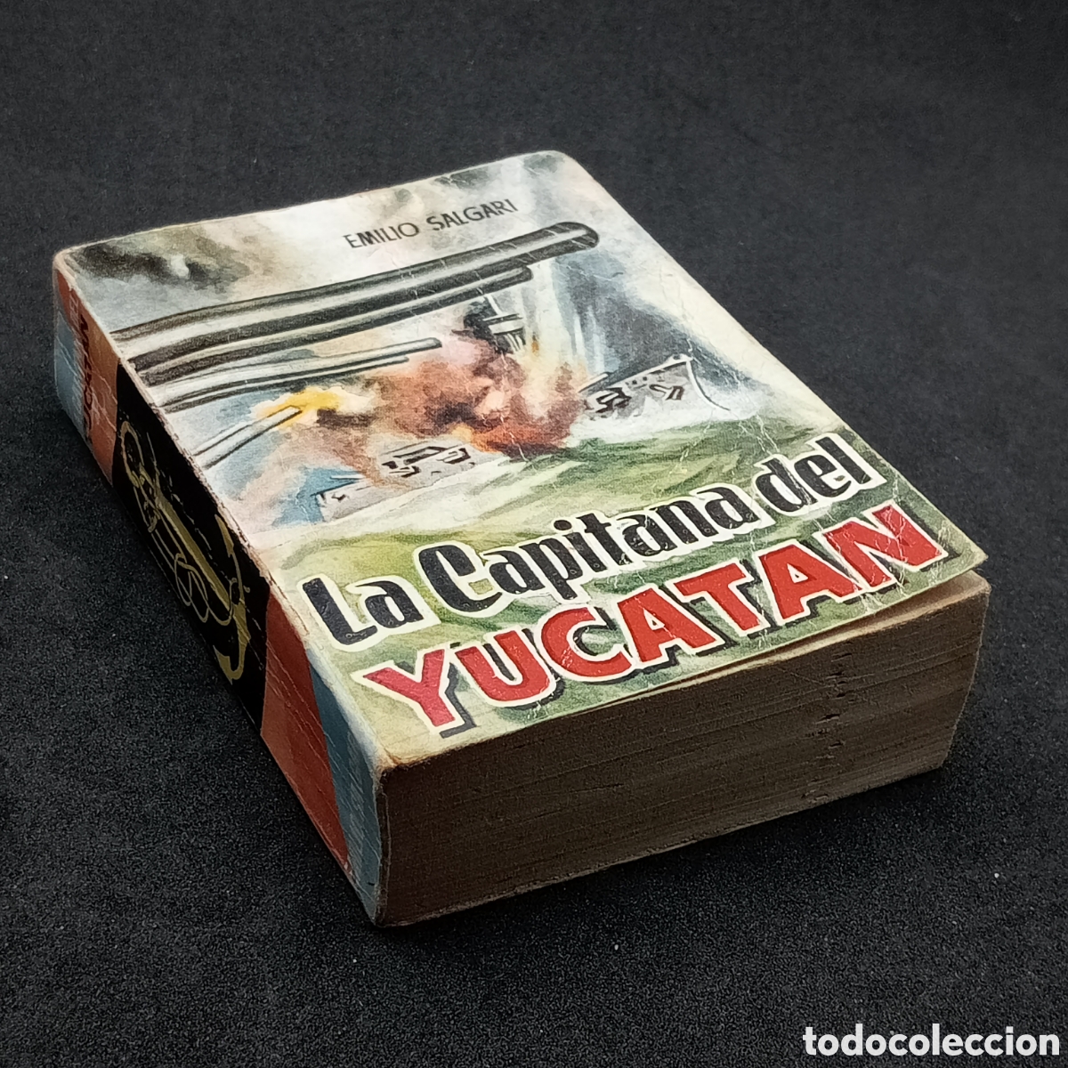 Libros de segunda mano: ENCICLOPEDIA PULGA N&ordm; 153 - EMILIO SALGARI - LA CAPITANA DEL YUCATAN