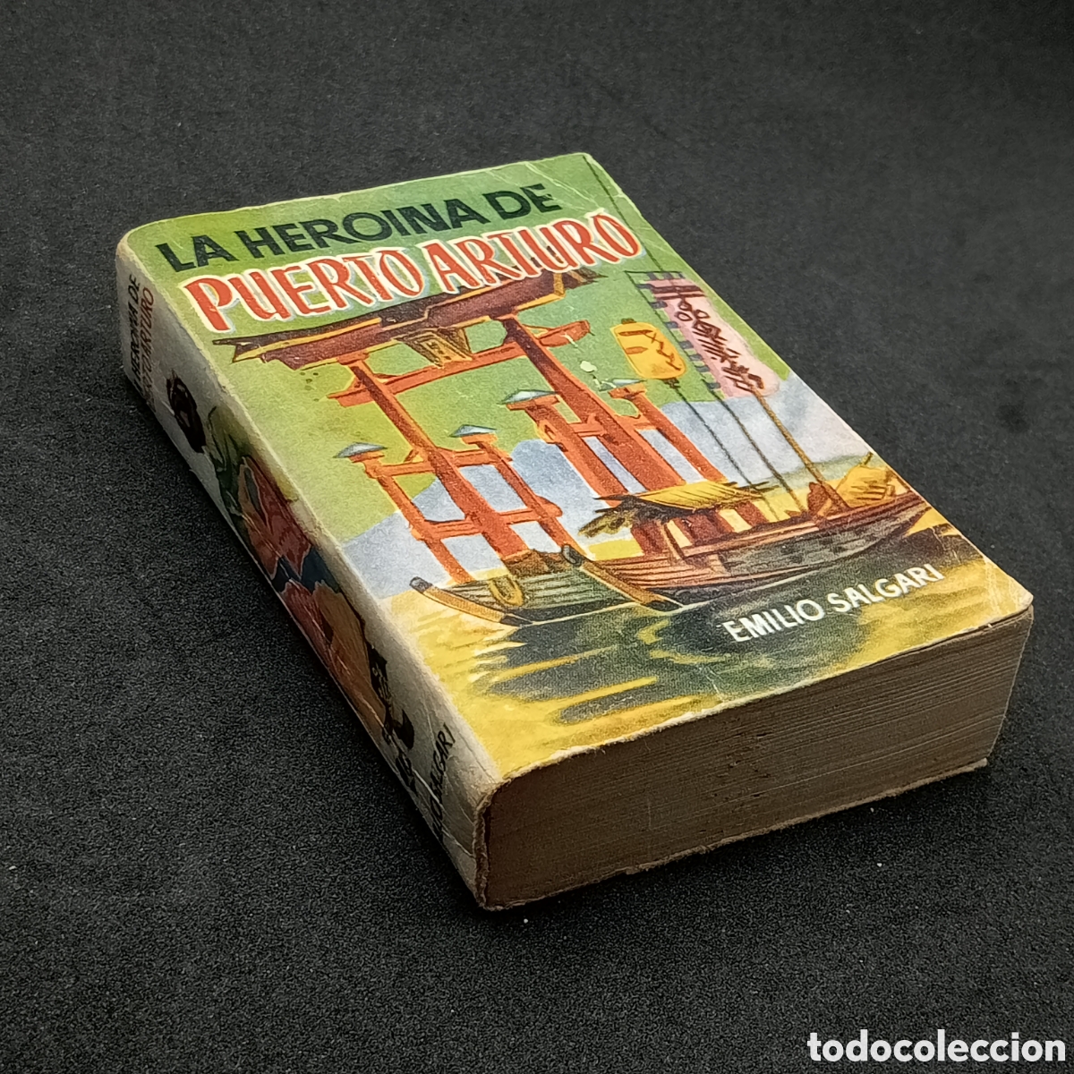 Libros de segunda mano: ENCICLOPEDIA PULGA N&ordm; 125 - EMILIO SALGARI-LA HEROINA DEL PUERTO ARTURO