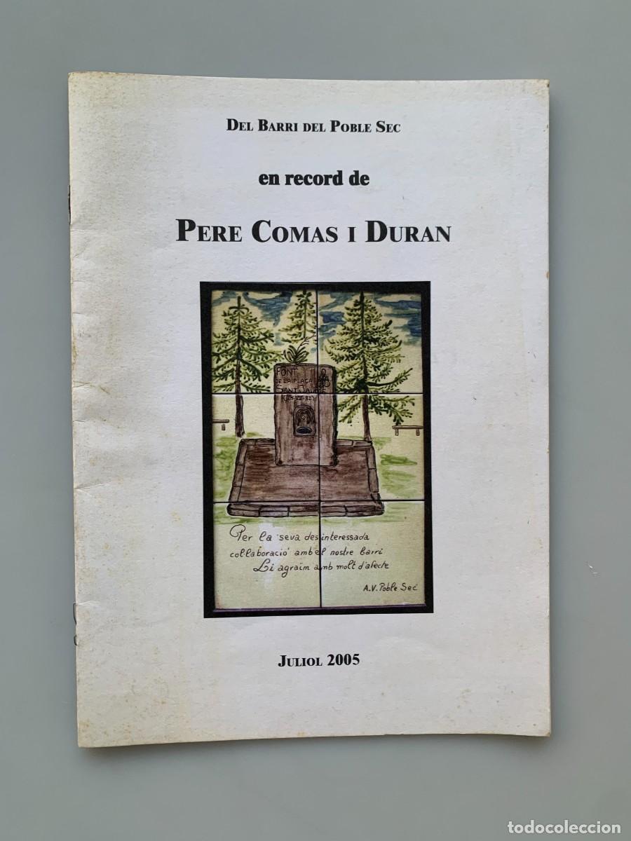 Libros de segunda mano: Folleto Pere Comas Duran Cardedeu 2005
