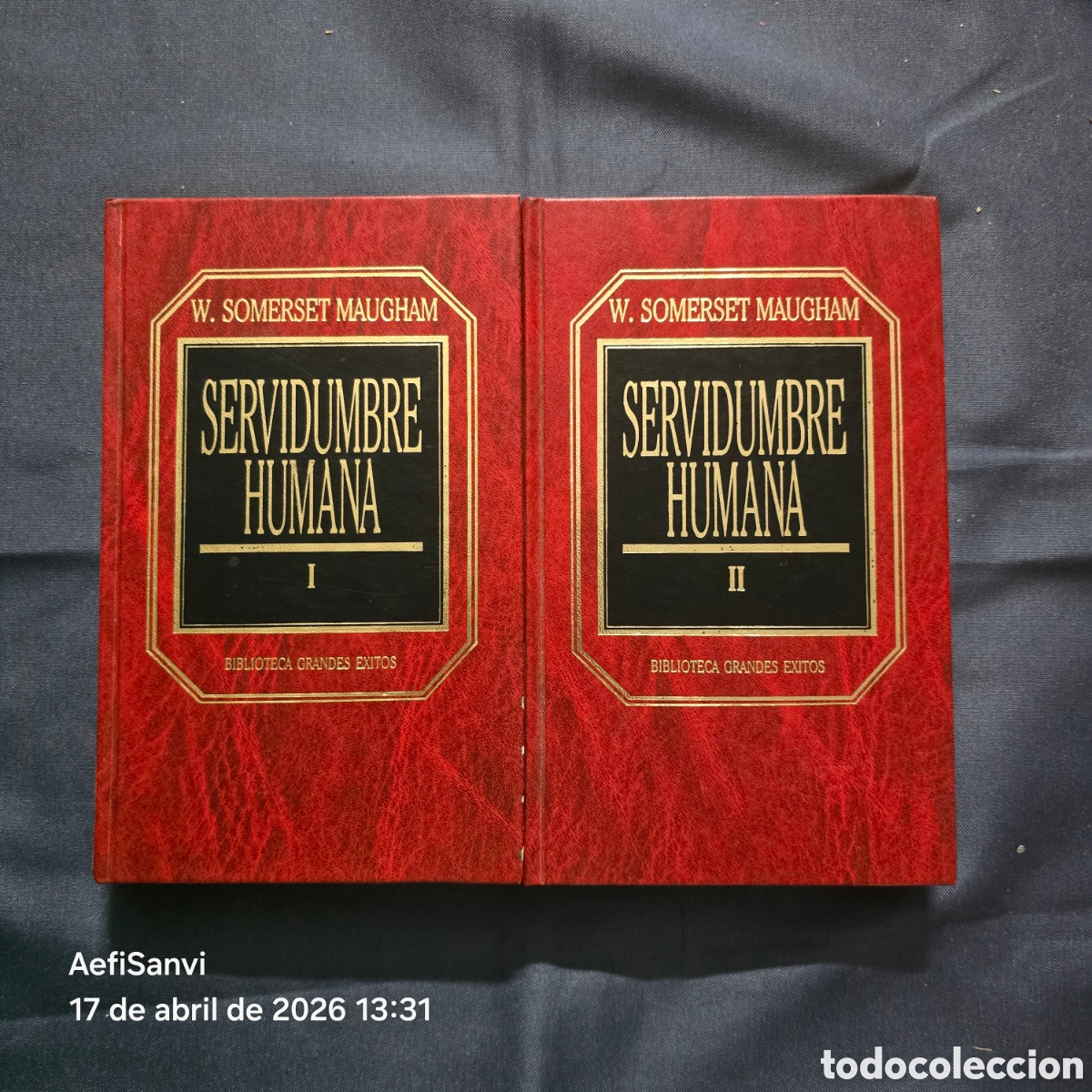 Libros de segunda mano: SERVIDUMBRE HUMANA I Y II (W. SOMERSET MAUGHAM) (GRANDES &Eacute;XITOS)