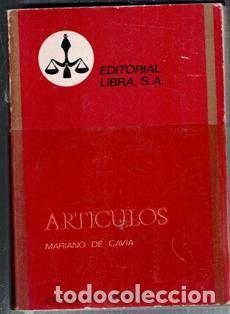 Libros de segunda mano: Art&iacute;culos, Mariano de Cavia. Colecci&oacute;n p&uacute;rpura