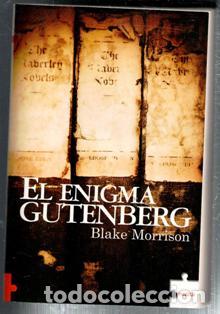 Libros de segunda mano: El Enigma Gutenberg, Blake Morrison
