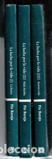 Libros de segunda mano: La lucha por la Vida. Pio Baroja. Tres vol&uacute;menes.