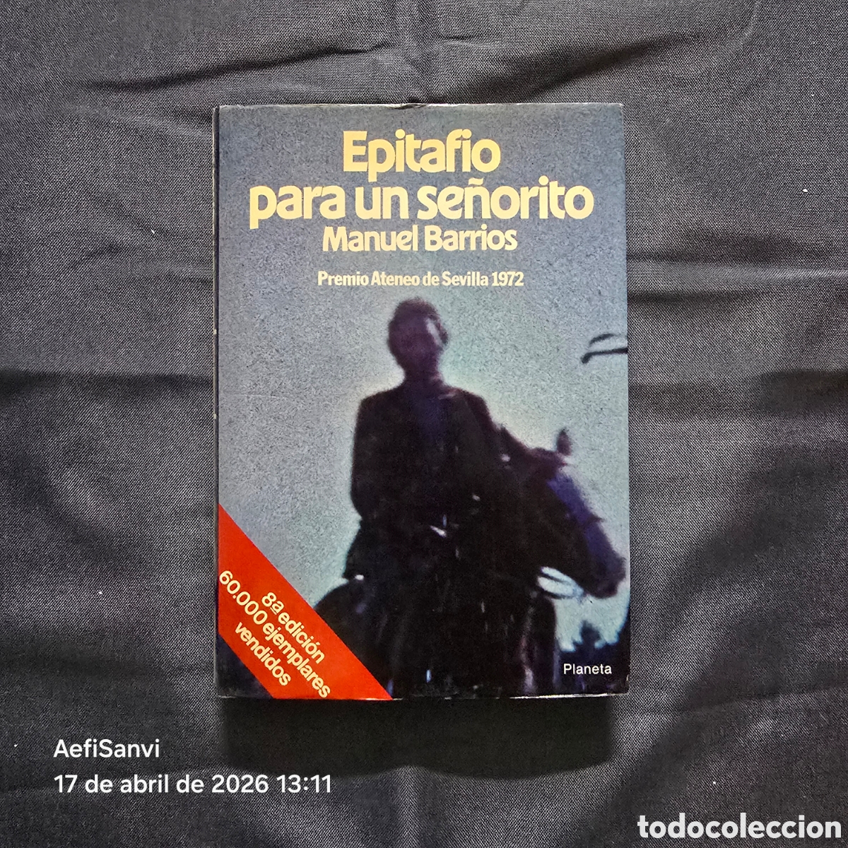 Second hand books: EPITAFIO PARA UN SE&Ntilde;ORITO (MANUEL BARRIOS) (PREMIO ATENEO DE SEVILLA 1972)