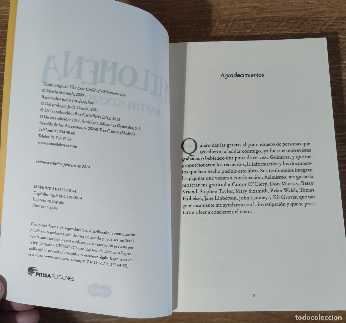 Libros de segunda mano: Libro - Philomena (2013) Martin Sixsmith - Foto 2