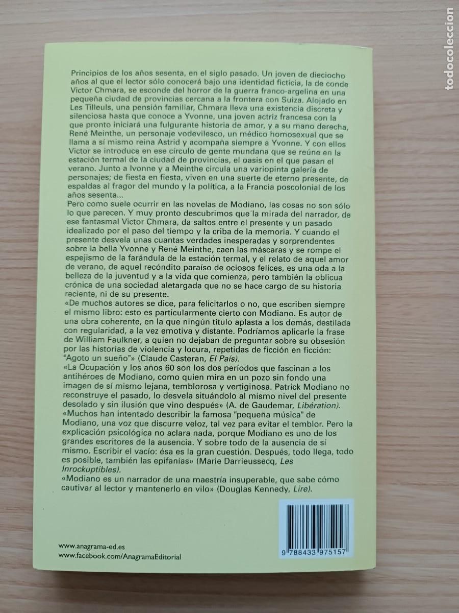Libros de segunda mano: Villa triste - Patrick Modiano. Anagrama - Foto 2