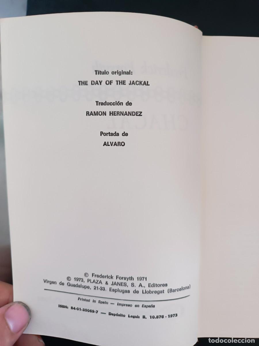 Libros de segunda mano: Chacal Frederick Forsyth - Foto 2