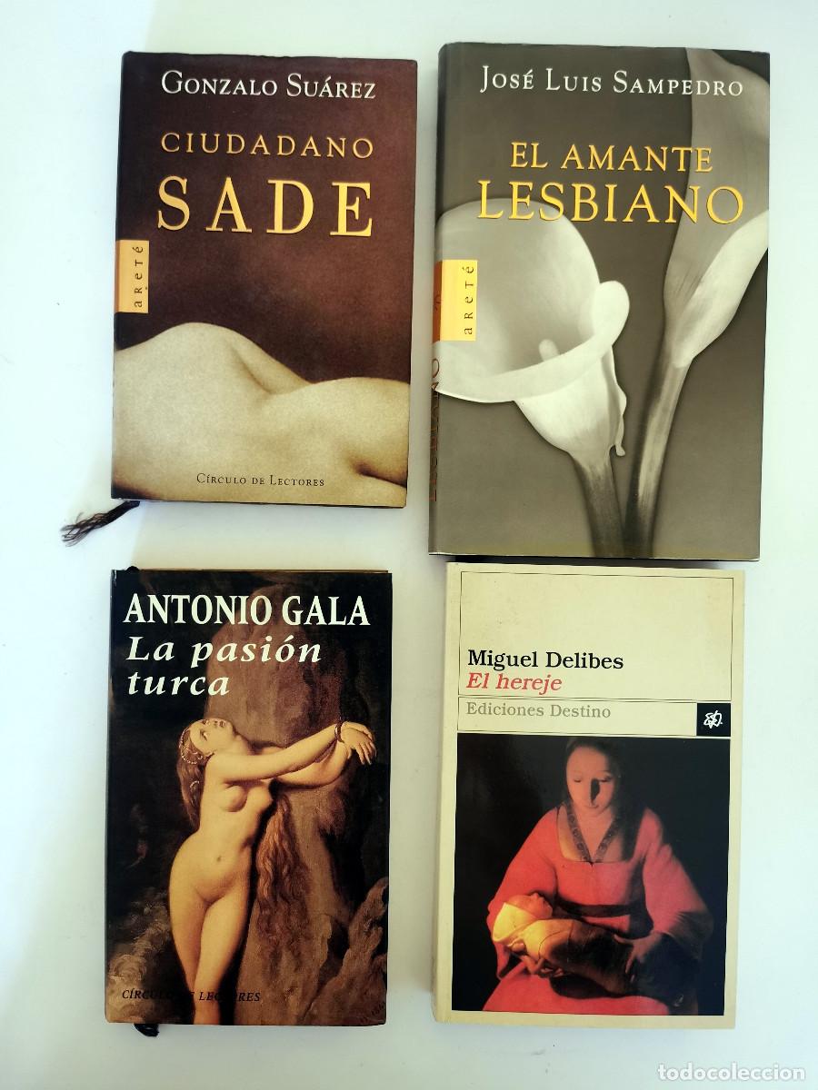 Libros de segunda mano: El hereje Miguel Delibes Amante lesbiano Jos&eacute; Luis Sampedro La pasi&oacute;n turca Gala Ciudadano Sade