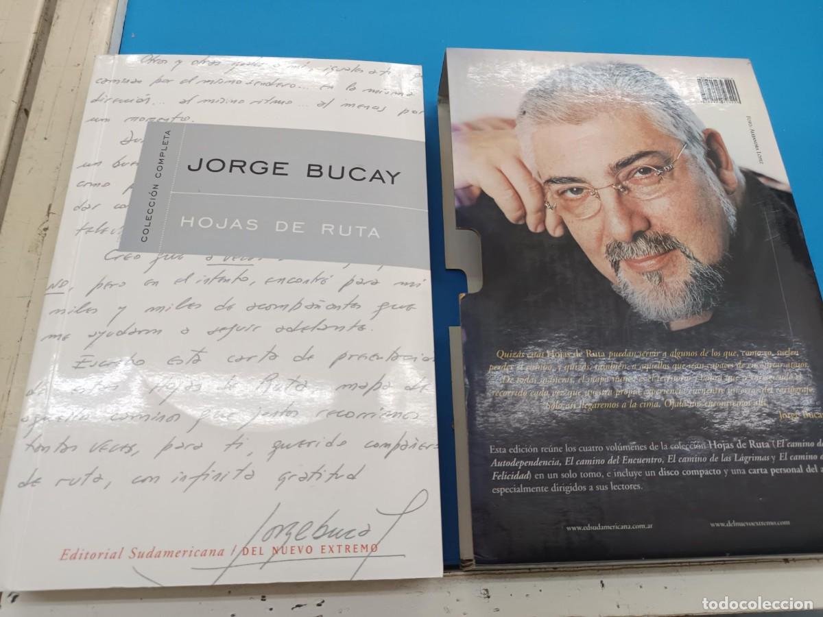 Libros de segunda mano: LIBRO HOJAS DE RUTA JORGE BUCAY COLECCION COMPLETA CON CD Y SU ESTUCHE