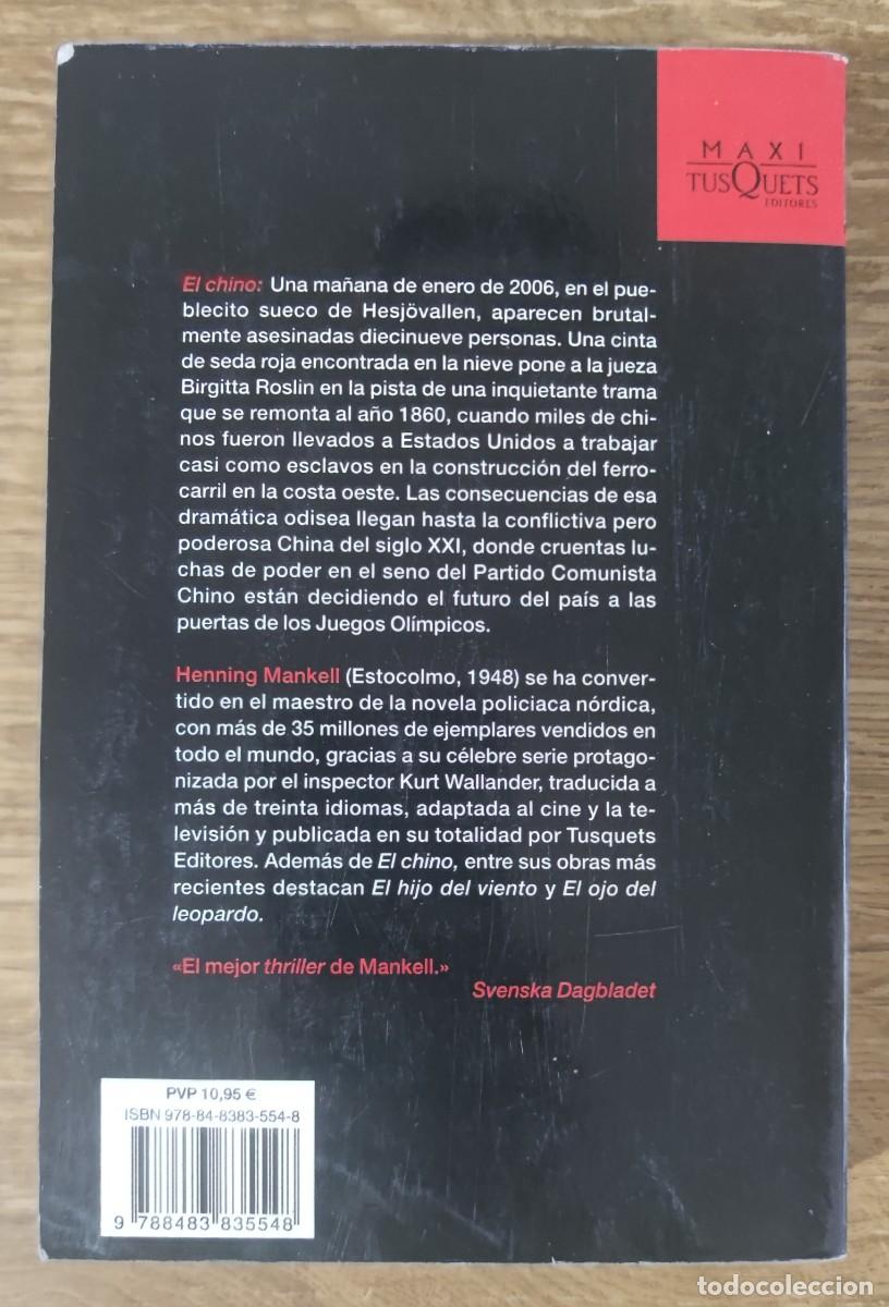 Libros de segunda mano: Libro - El chino (2010) Henning Mankell - Foto 4