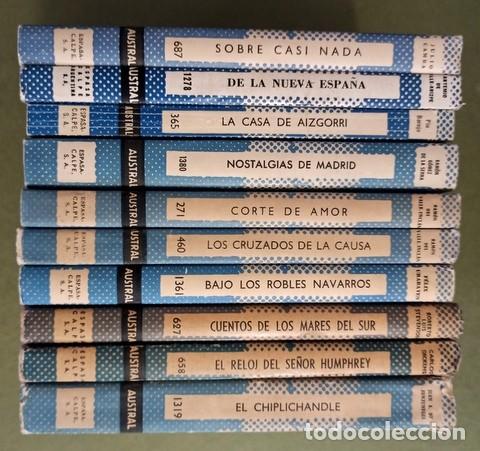 Libros de segunda mano: Lote 10 libros Colecci&oacute;n Austral Azul (Novelas y cuentos)