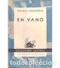 Libros de segunda mano: En vano. Enrique Sienkiewicz