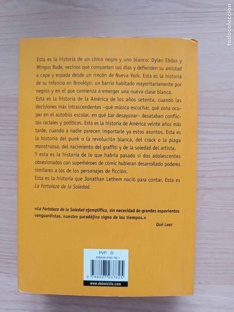Libros de segunda mano: La fortaleza de la soledad - Jonathan Lethem - Foto 2