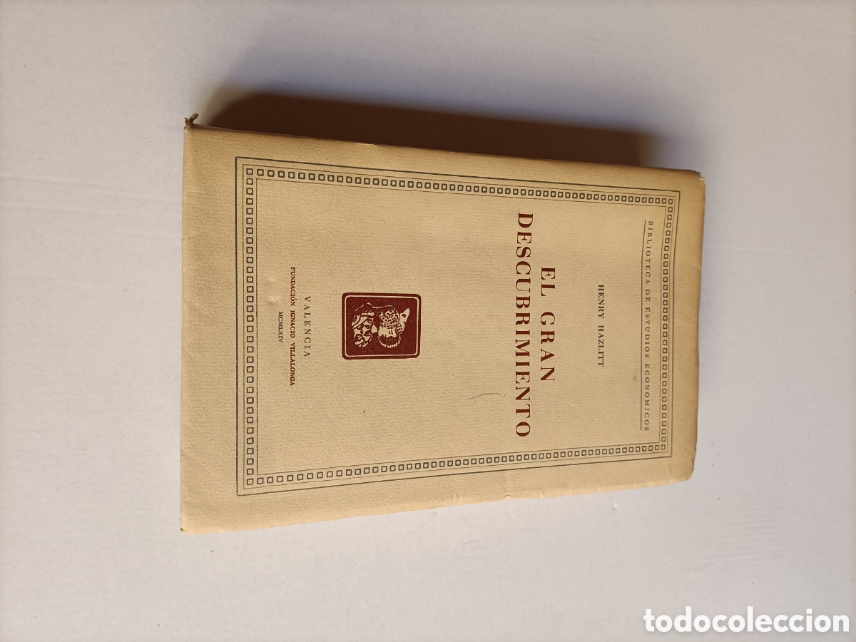 Libros de segunda mano: El gran descubrimiento Henry Hazlitt. Biblioteca de estudios econ&oacute;micos econom&iacute;a Fundaci&oacute;n Ignacio v