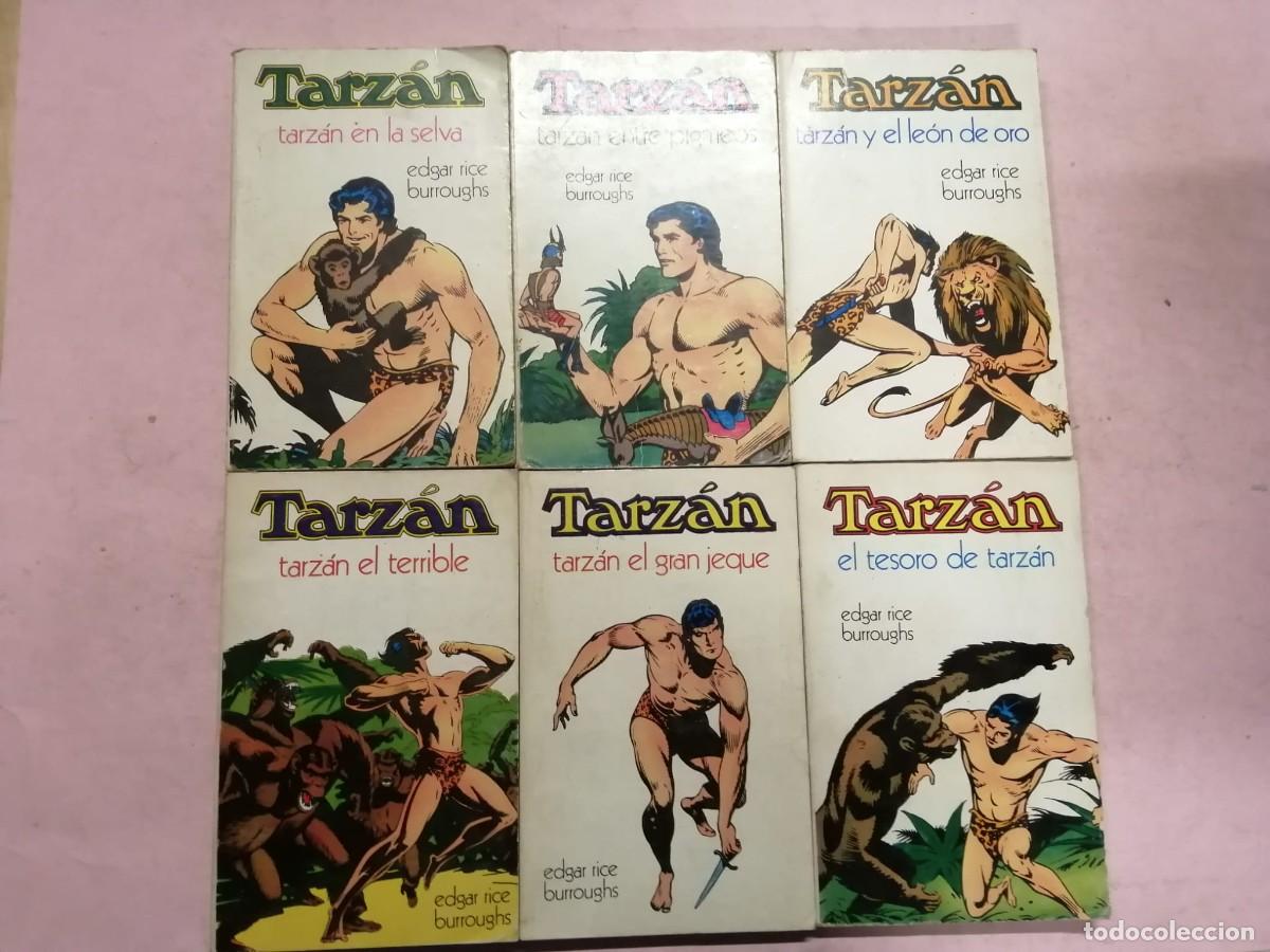 Libros de segunda mano: 6 TITULOS TARZAN. (TARZAN ENTRE PIGMEOS - TARZAN EL TERRIBLE - TARZAN EN LA SELVA -...)