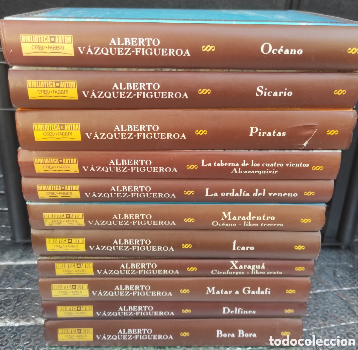 Libros de segunda mano: Lote colecci&oacute;n 11 novelas Alberto V&aacute;zquez Figueroa