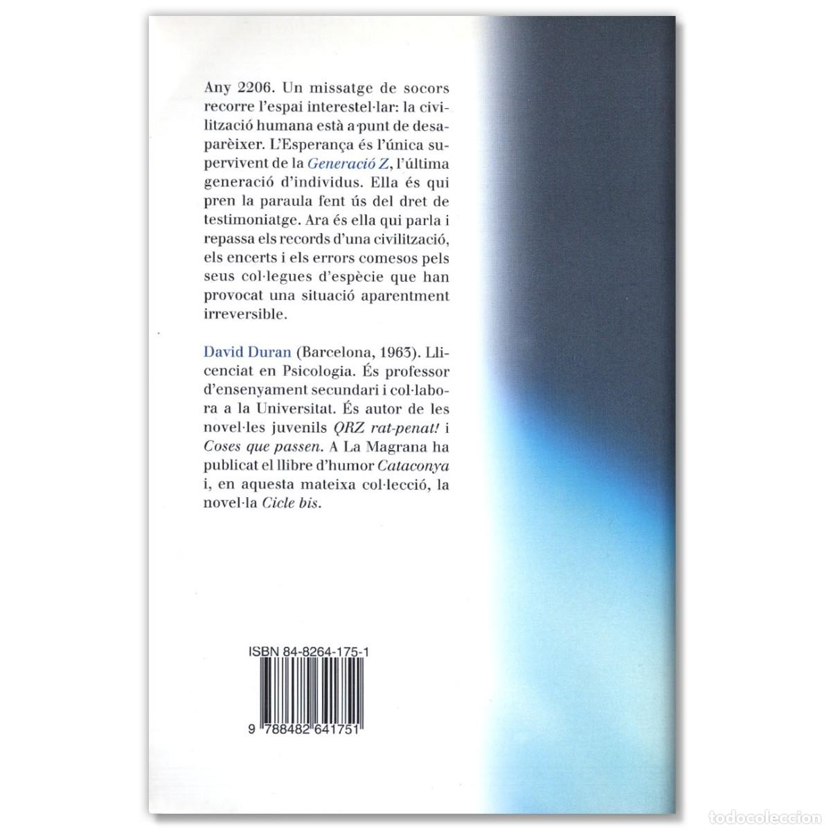 Libros de segunda mano: GENERACI&Oacute; Z David Duran - Foto 2