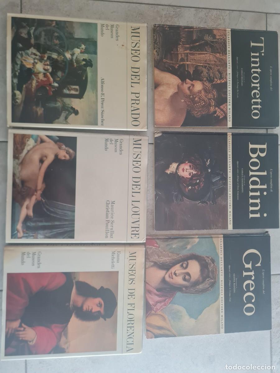 Libros de segunda mano: Obras completas de Tintoretto, Boldini y el Greco. Librs Grandes Museos de : El Prado, Louvre y Flor