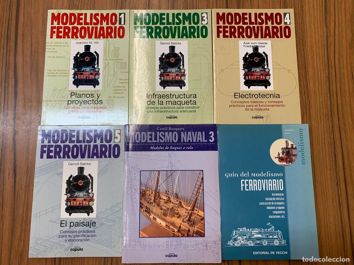 Libros de segunda mano: Lote de 6 libros especializados en modelismo ferroviario y naval, ideal para entusiastas del ferromo