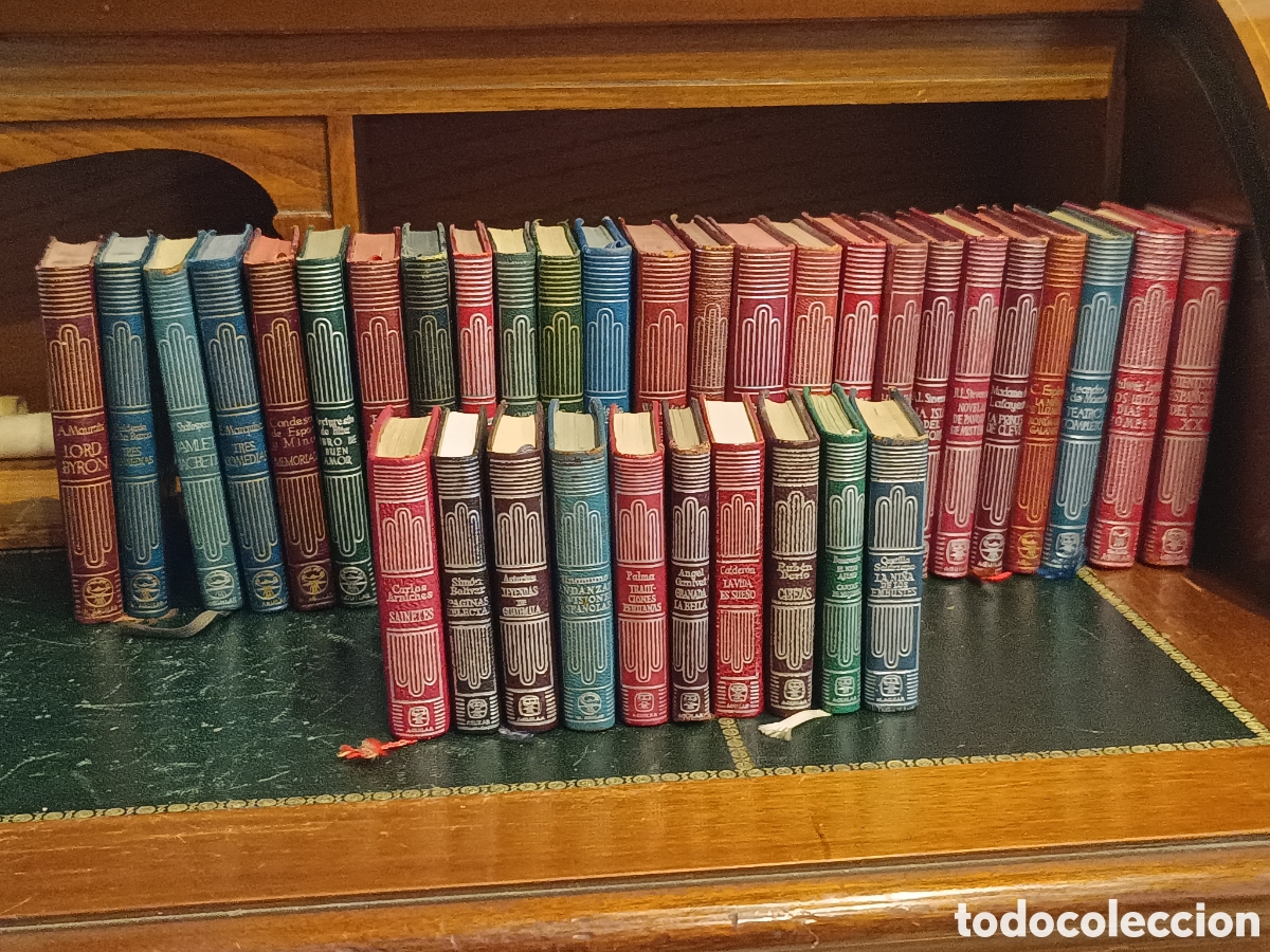 Gebrauchte B&uuml;cher: LOTE 35 LIBROS AGUILAR: 25 Colecci&oacute;n CRISOL + 10 CRISOLINES- Piel, Papel Biblia.